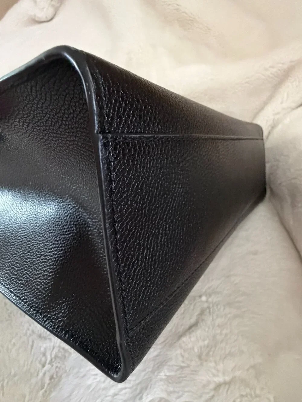 Marc Jacobs The Grind Black Leather Tote Shoulder Bag